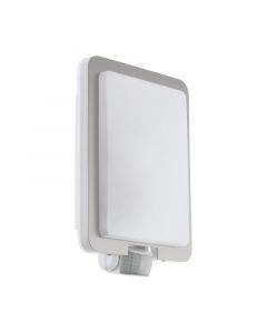 Aplique exterior con sensor de movimiento blanco de plástico, Jayce, IP44
