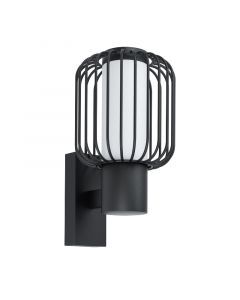 Lámpara exterior negro de acero, Latife, IP44