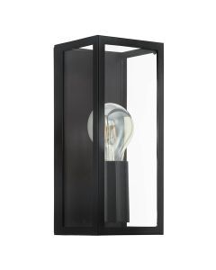 Aplique baño negro de vidrio, Amadou, IP44