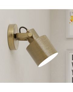 Foco de pared dorado de aluminio, Kwinten