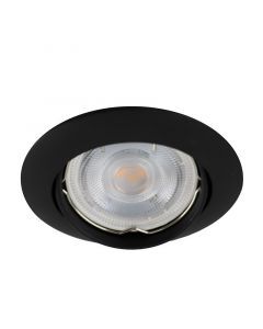 Foco empotrable negro de aluminio, Ipsi