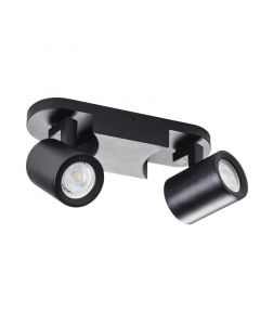 Foco de techo negro moderno, Senay