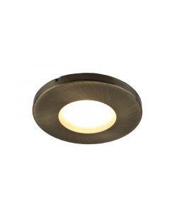 Foco empotrable baño bronce de metal, Mela, IP44