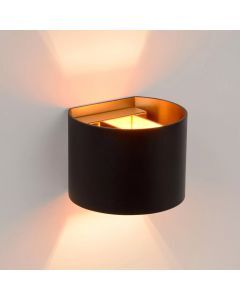Aplique up down moderno negro, Xio