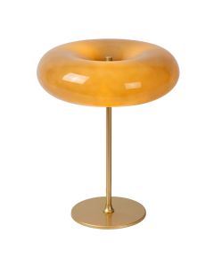 Lámpara de mesa retro gris pardo, Sentino, con interruptor