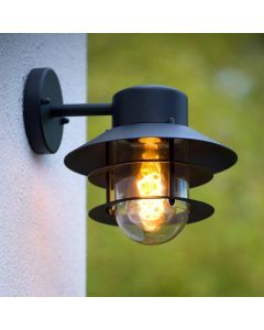 Lámpara exterior moderno negro, Zico, IP44