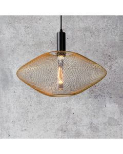 Lámpara colgante moderna dorada, Mesh