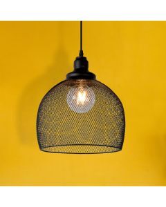 Lámpara colgante retro negra, Mesh
