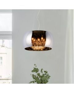 Lámpara colgante moderna cromada, Pearl
