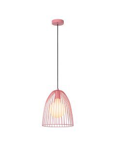 Lámpara colgante infantil de metal rosa, Macarons