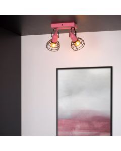Foco de techo infantil moderno rosa, Paulien