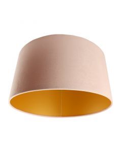 Pantalla de velour dorada Milene, tela, moderno