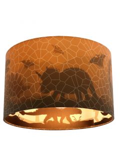 Lámpara de techo infantil naranja moderna, Dino