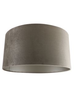 50 cm pantalla lámpara terciopelo gris pardo, Emilius