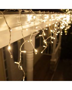 10m carambano conectable cordon blanco ip67 50 cm de alto blanco calido
