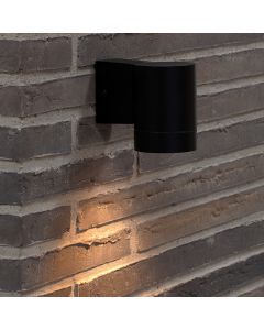 Lámpara exterior de aluminio negra, Tin, IP54