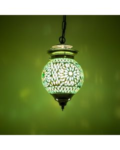 Lámpara colgante verde oriental, Nisrin