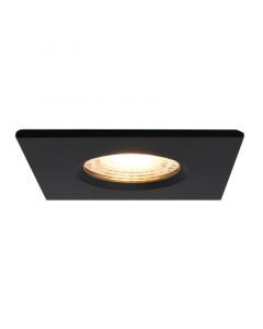 Foco empotrable baño negro moderno, Jule, IP65