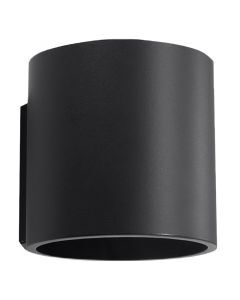 Aplique up down de aluminio negro, Amely