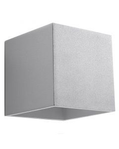 Aplique up down de aluminio gris, Andro