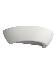 Aplique up down de vidrio blanco, Lotfi