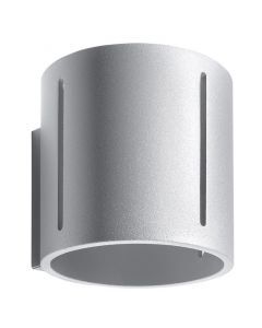 Aplique up down de aluminio gris, Jamey