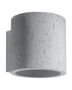 Aplique up down de cemento gris, Amely