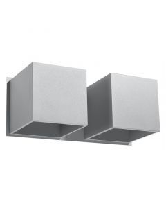 Aplique up down de aluminio gris, Andro