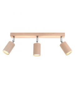 Foco de techo de madera marrón, Fredrik