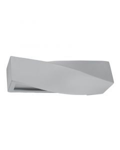 Aplique up down de vidrio gris, Annick