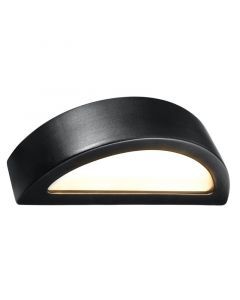 Aplique up down de vidrio negro, Fadila