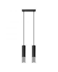 Lámpara colgante de aluminio cromada, Hediye