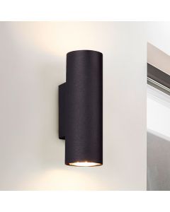 Aplique up down moderno negro, Kaso