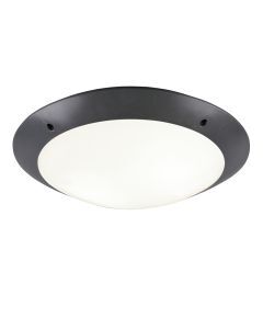 Plafón de techo moderno antracita, Gandrup, IP54