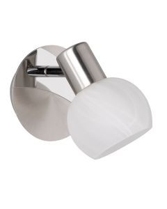 Foco de pared moderno níquel, Benita