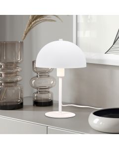 Lámpara de mesa moderna blanca, Fransisca, con interruptor