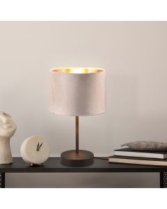 Lámpara de mesa moderna beige, Ercan