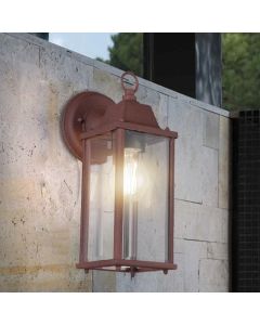 Lámpara exterior industrial color óxido, Celeste, IP23