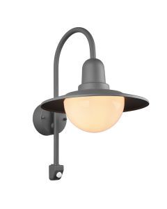 Aplique exterior con sensor de movimiento moderno antracita, Semmy, IP44