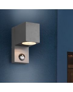 Aplique exterior con sensor de movimiento moderno antracita, Laurien, IP44
