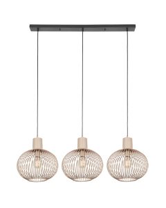Lámpara colgante industrial beige, Gjalt