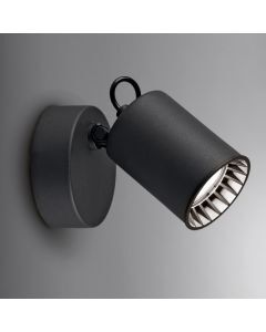 Foco de pared moderno negro, Shaquan