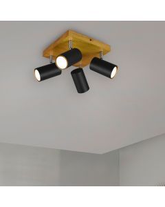 Foco de techo moderno negro, Kaso