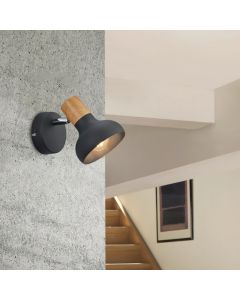 Foco de pared moderno negro, Toos