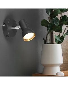 Foco de pared moderno negro, Sabrin