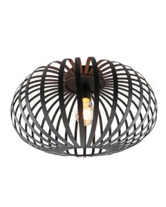 Plafón de techo negro industrial, Lieve