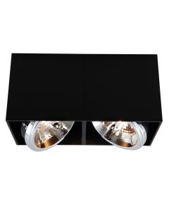 Aplique de techo negro moderno, Harup