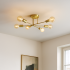 Lámpara de techo dorada moderna, Amos