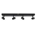 Tapa de techo negra de aluminio, Rika