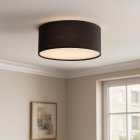 Plafón de techo negro de tela, Mendy